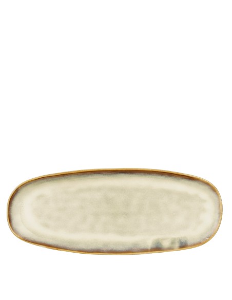 PLATO RACCO OVAL BEIGE 36X14.5X2.5CM