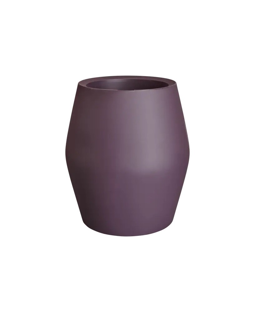 Maceta Tulipán de Junio Split High Vintage Ciruela 46CM | Elegante Maceta Alta para Jardín, Terraza e Interior


