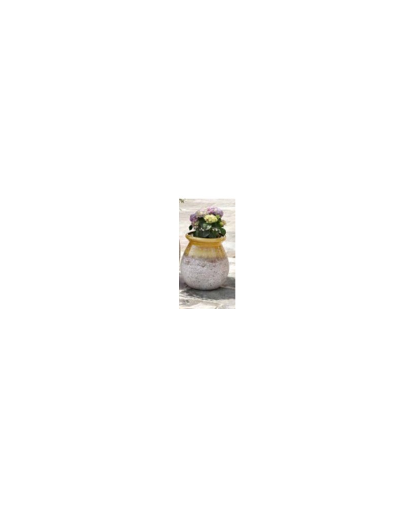 Jarrón Provenzal Esmaltado Miel 40 cm  Decoración Rústica y Elegante | Endanea Garden

