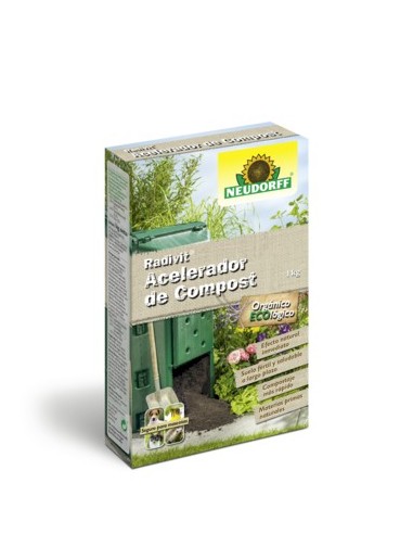 Acelerador Compost 1KG Neudorff  Compostaje rápido y natural para jardines ecológicos

