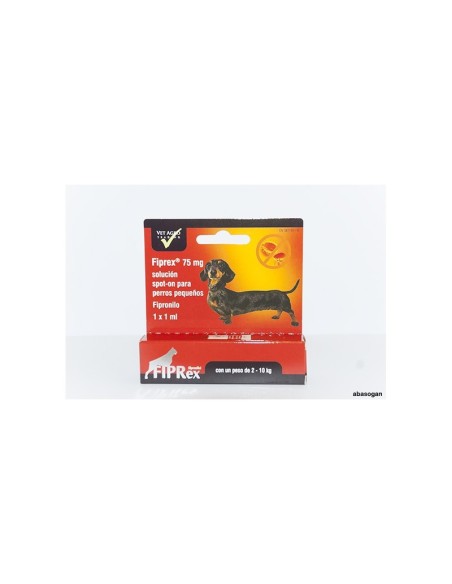 Fiprex S 75mg para Perros de 2 a 10 kg  Pipeta Antiparasitaria Eficaz y Resistente al Agua | Endanea Mascotas