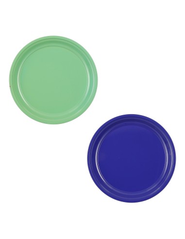 PLATO MILOS AZUL VERDE H3XD36CM