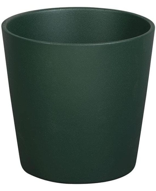 Maceta Cometa Verde Oscuro 17x16cm Herstera  Elegancia y Diseño Compacto para Plantas

