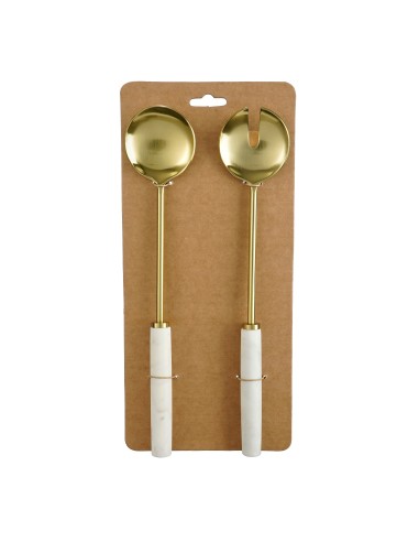 CUBIERTOS DE ENSALADA ASTRO BLANQUECINOS 30.5X6X2CM