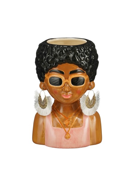 MACETA CHICA ROSA 16X13.5X26CM