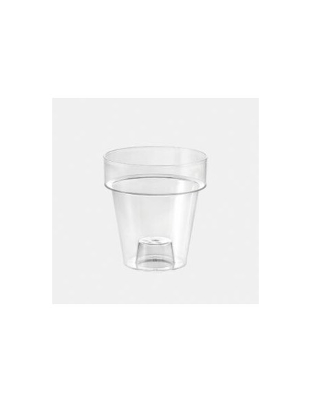 MACETA PORTO TRANSPARENTE 25X27CM