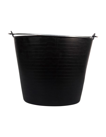 Capazo 26 litros Negro con Asa Metálica Bellota  Resistente y Cómodo | Endanea Garden

