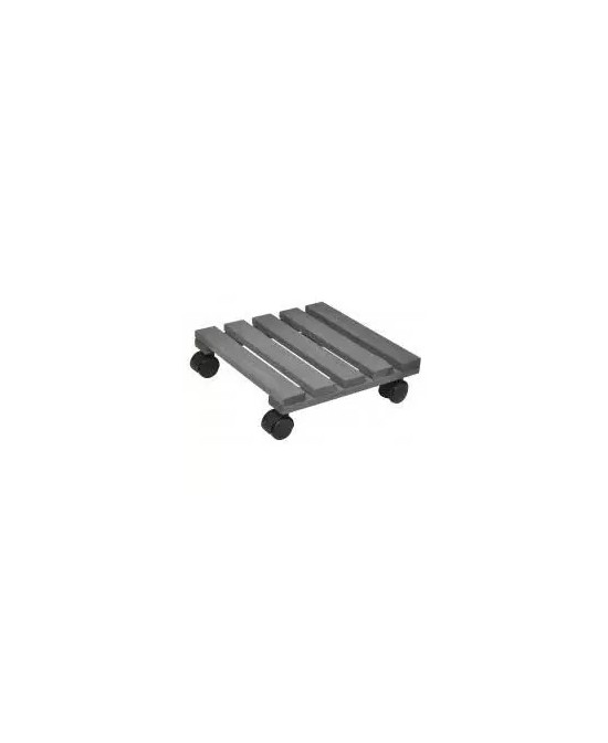 Base con Ruedas de Madera de Haya 25x25 cm | Soporte para Macetas y Muebles | Endanea Garden