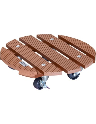 Base Redonda con Ruedas y Freno 29 cm | Soporte Seguro para Macetas y Muebles | Endanea Garden