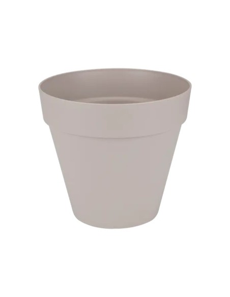 MACETA LOFT REDONDA  20CM GRIS CALIDO