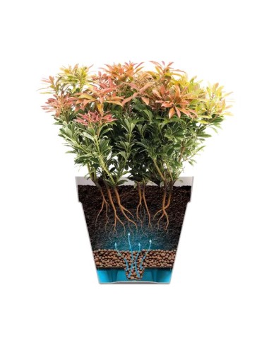 Maceta Loft Urban Red 50cm Blanco  Diseño Moderno y Duradero | Endanea Garden