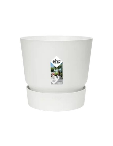 MACETA GREENVILLE REDONDA 40CM  BLANCO