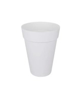 Maceta Loft Redonda Alta 35cm Blanca | Diseño Moderno y Elegante | Endanea Garden