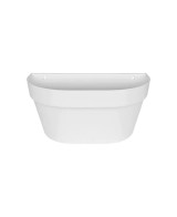 Maceta Loft Basket 40cm Blanco  Diseño moderno y funcional para plantas medianas y grandes