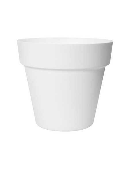 MACETA CUADRADA  PARIS 40CM BLANCO