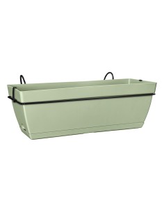 Jardinera Allin París 50 cm Verde  Jardineras Resistentes para Balcón y Terraza

