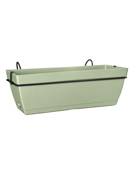 Jardinera Allin París 50 cm Verde  Jardineras Resistentes para Balcón y Terraza

