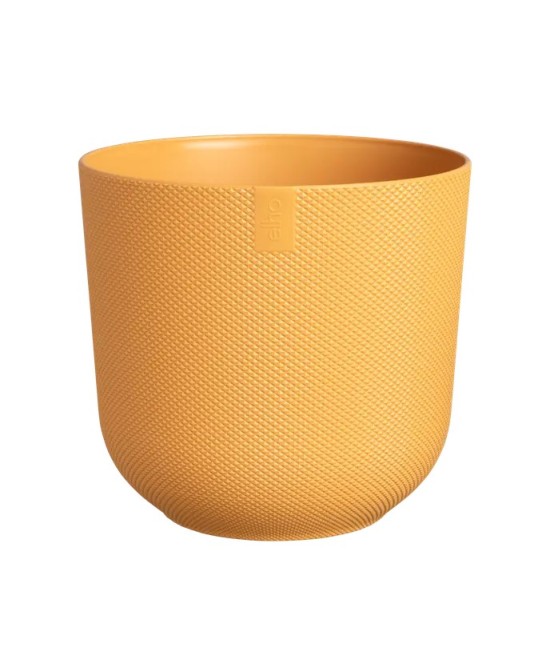 MACETA JAZZ REDONDA AMARILLA 30CM