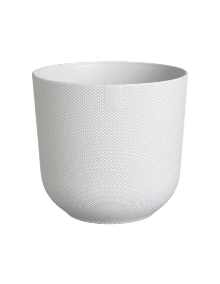 Maceta Jazz Redonda Silky 30cm Blanco  Elegancia y Durabilidad | Endanea Garden