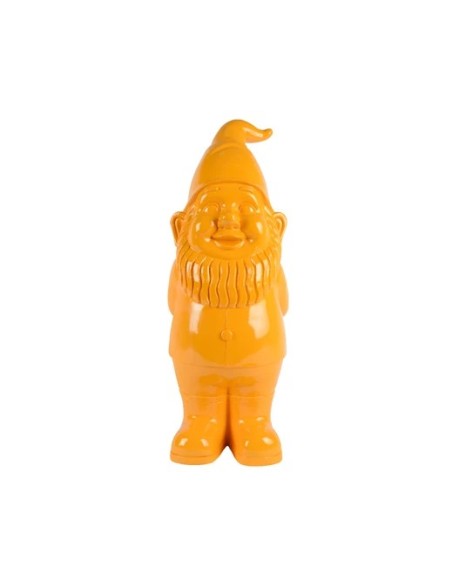GNOMO CORAZON BRILLANTE L30XW30XH80CM NARANJA