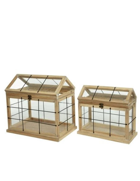 INVERNADERO MADERA GRANDE L39.5XW26XH38.5CM