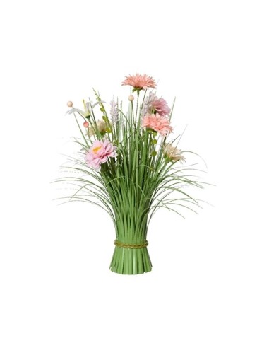 CRISANTEMO & HYDRANGEA ARTIFICIAL L16XW16XH40CM ROSA CLARO