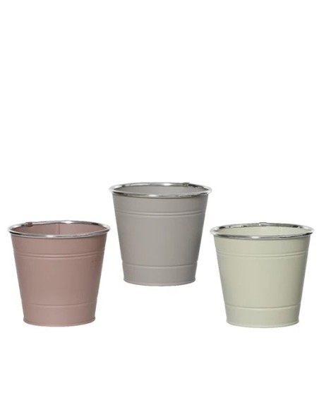 MACETA ZINC D11XH10.6CM