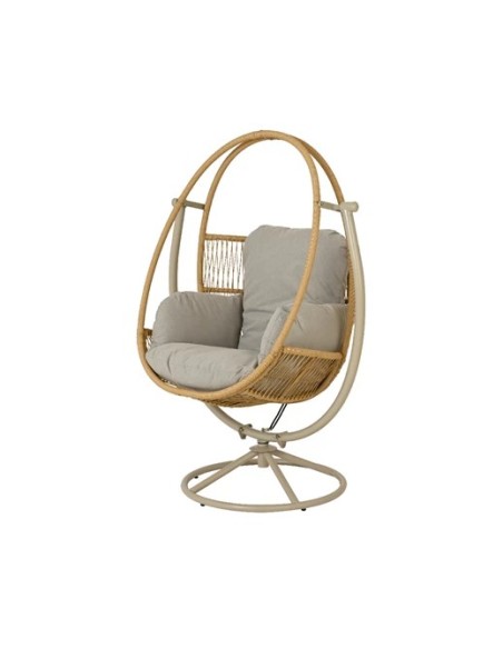 SILLA GIRATORIA TUNJA BEIGE L113XW90XH160CM