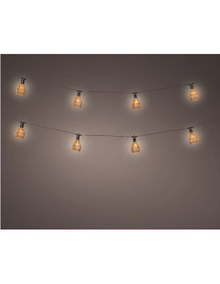 LED LUZ DE FIESTA EXTERIOR D6XL450XH10CM BLANCO CALIDO