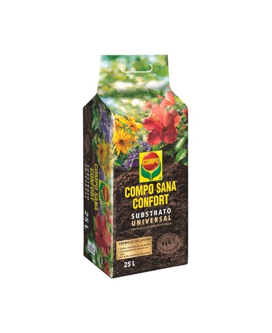 Sustrato COMPO SANA CONFORT 25L  Ligero, Aireado y con Nutrición de Larga Duración

