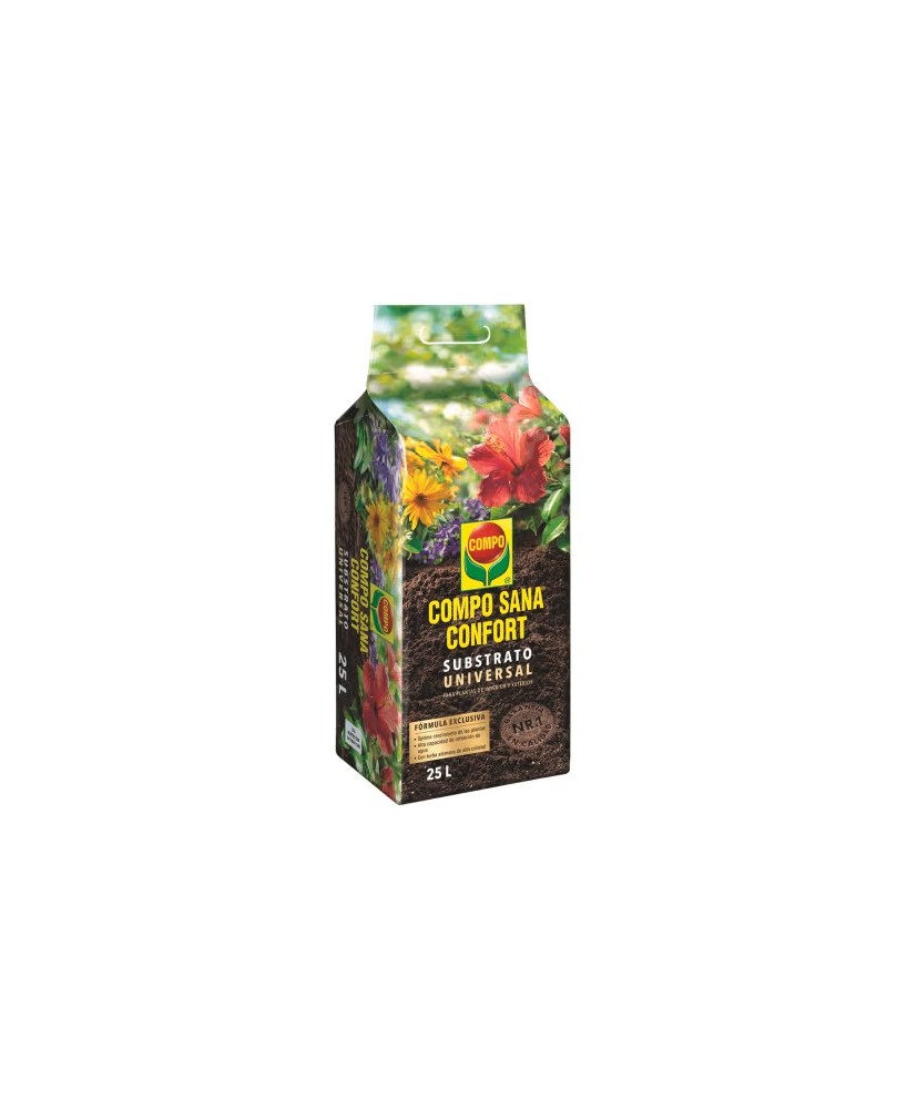 Sustrato COMPO SANA CONFORT 25L  Ligero, Aireado y con Nutrición de Larga Duración

