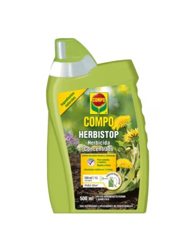 Herbicida Total 500ml COMPO  Elimina Malas Hierbas en Jardines y Huertos

