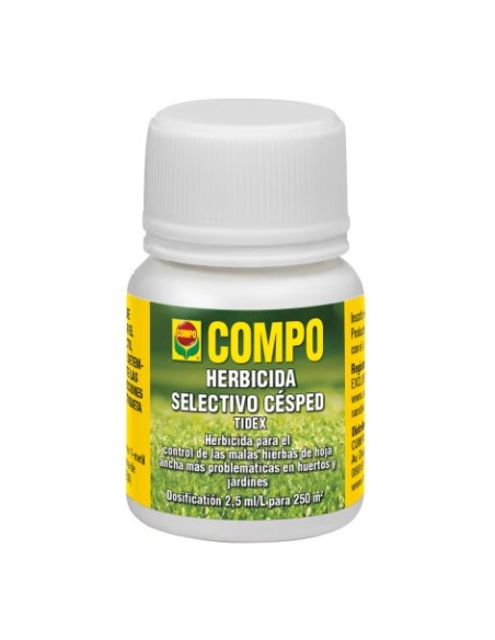 Herbicida Selectivo 25ml COMPO  Elimina Malas Hierbas sin Dañar Césped

