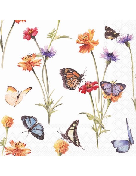 SERVILLETA 33 MARIPOSA DE JARDIN FSC MIX