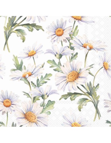 SERVILLETA 33 HERMOSAS MARGARITAS BLANCA FSC MIX
