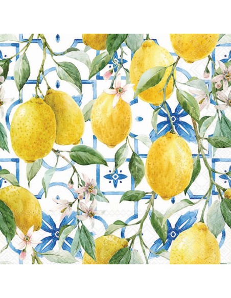 SERVILLETA 33 LIMONES DEL MEDITERRANEO