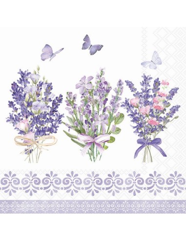 SERVILLETA 33 LAVANDA ENCANTADORA BLANCA FSC MIX