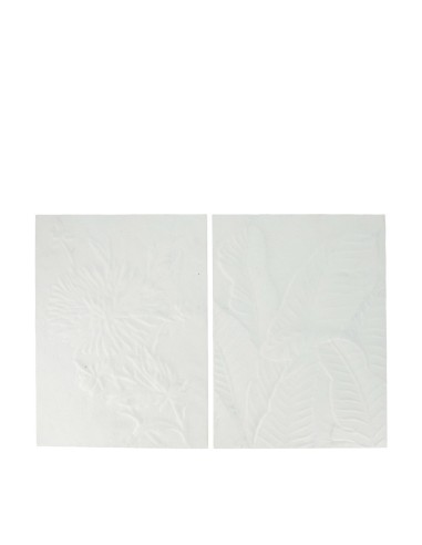 FLOR DE PARED HOJAS DE METAL 28X3X38CM