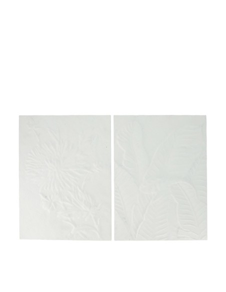 FLOR DE PARED HOJAS DE METAL 28X3X38CM