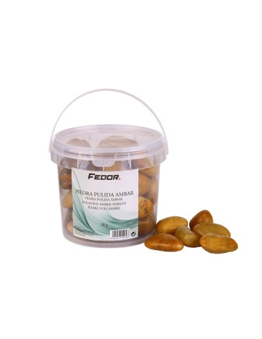 CUBO 3KG PIEDRA PULIDA AMBAR