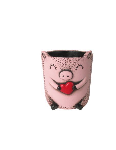 MACETERO CERDO CORAZON M