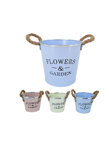 MACETERO METAL D18CM COLORES