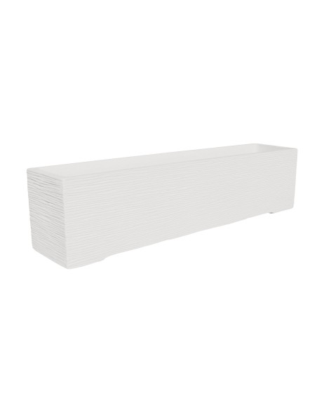 MACETA FUTURA 80X27 NATURAL BLANCO