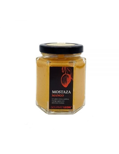 MOSTAZA GOURMET LEON CON MANGO FCO. 160ML