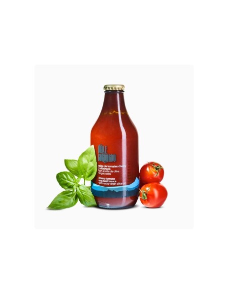 SALSA TOMATE VALLE CORONADO CHERRY CON ALBAHACA 330 ML