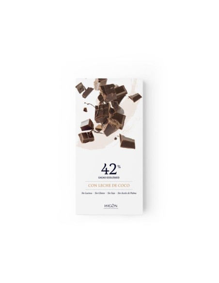 CHOCOLATE LECHE DE COCOA HIGON ECOLOGICO VEGANO 70G