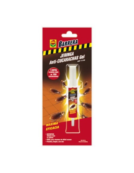 Anticucarachas Gel 10gr COMPO  Eliminación Rápida y Precisa de Cucarachas

