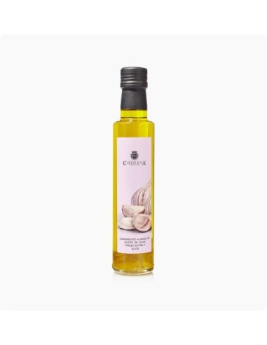 ACEITE OLIVA LA CHINATA V.E. CON SABOR AJO 25 CL