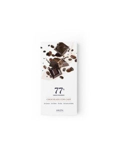 CHOCOLATE NEGRO 77% HIGON CON CAFE ECOLOGICO VEGANO 70G
