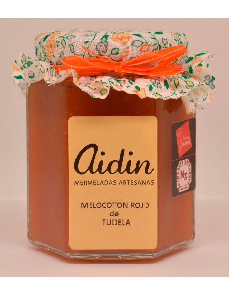 MERMELADA AIDIN  MELOCOTON ROJO DE TUDELA 200G